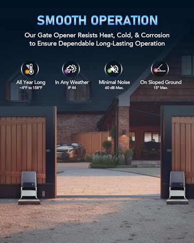 CO-Z 3300 lb Automatic Sliding Gate Opener with 2 Remote - Image 4