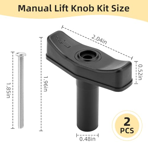 2 Pack Roof Vent Lift Arm Knob K1140-09 Compatible with Manual - Image 3