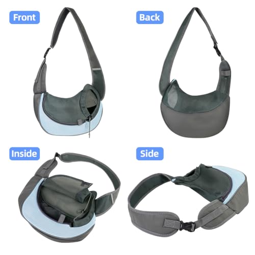 Dog Sling Carrier, Mesh Breathable Puppy Sling with Soft - Image 6