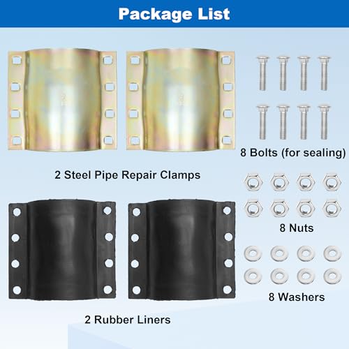 Nisorpa Water Pipe Repair Clamp for 4 Inch Leak Sealer Pipes - Image 4