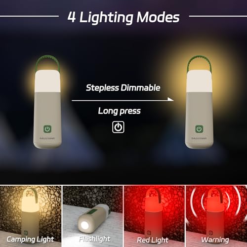 Rechargeable Camping Lantern, 350h Runtime Mini Flashlight - Image 6