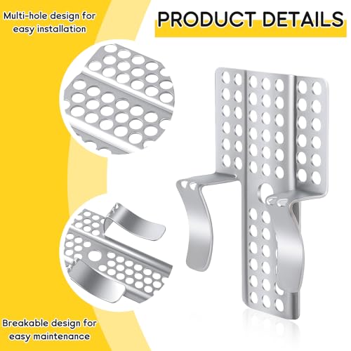 Drywall Repair Clips 12 Pcs with Screws Stainless 1/2 Inch - Image 5