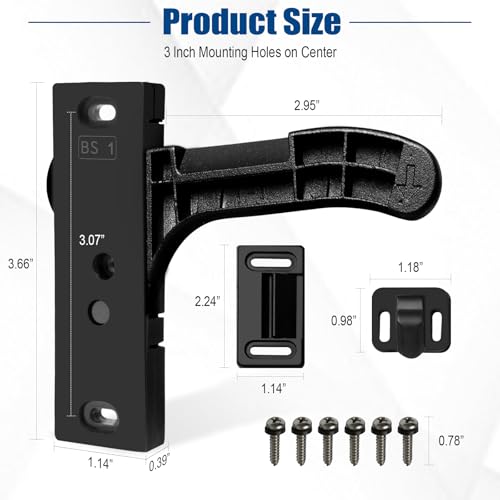 RV Screen Door Latch Handle Replacement Kit, Left Side - Image 3