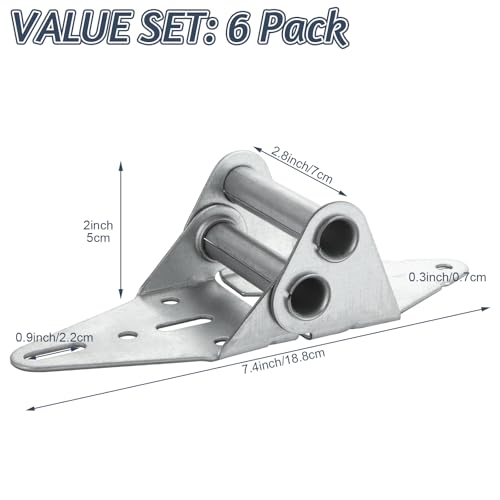 6Pack 14 Gauge Garage Door Hinges #4 Heavy Duty Garage - Image 3