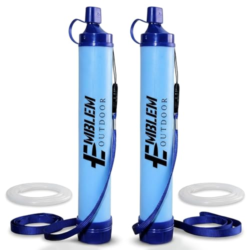 Portable Water Filter Straw 2-Pack for Camping & Emergency Prep - Image 2