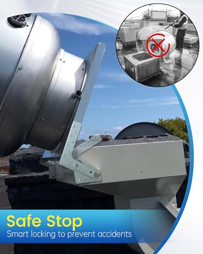 11.8" × 9.8" Exhaust Fan Hinges for Restaurant Canopy Hood - Image 5