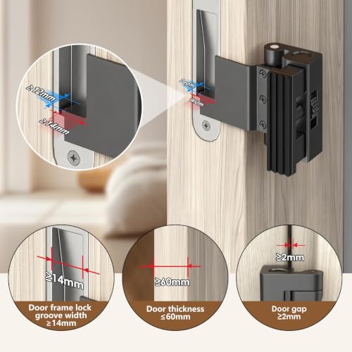 Portable Door Lock, Door Reinforcement Lock - Image 4