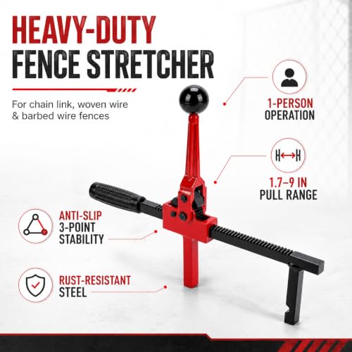 Chain Link Fence Stretcher Tool Heavy Duty, Fence Puller | Home Repair - Image 3