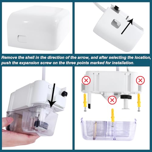 Mini Split Condensate Pump, 100-240V White AC Hvac Silent - Image 6