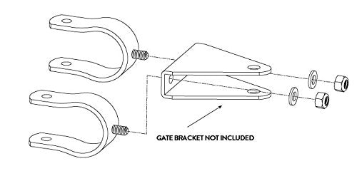 Ghost Controls Universal Tube Gate Bracket Kit (AXTB) - Image 5