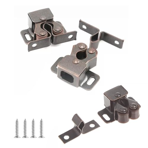 6 Pack Cabinet Latch - Double Roller Catch Hardware - Image 5
