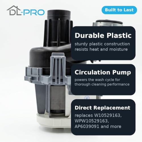 DL-PRO Circulation Pump W11032770 for Whirlpool Kenmore - Image 5
