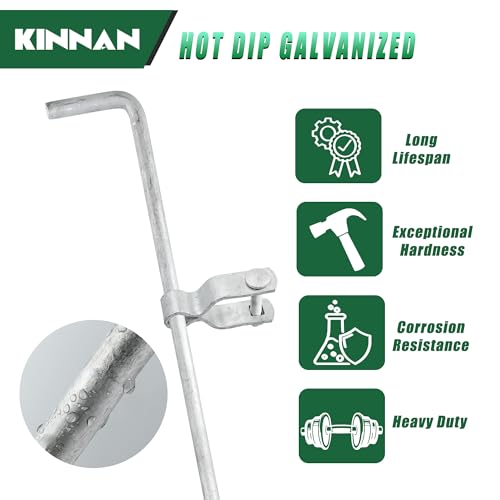 KINNAN 1-3/8" x 32" Gate Drop Rod Kit for Chain Link - Image 5