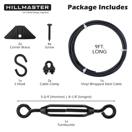 HILLMASTER Durable Anti Sag Gate Kit for Wooden Fence | Home Repair - Image 3