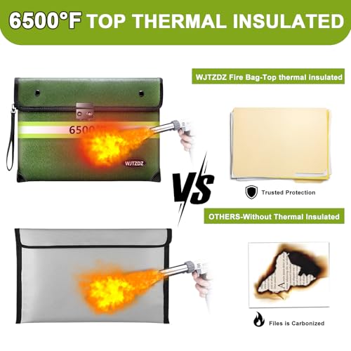 Fireproof and Waterproof Document Bag,Portable Fire - Image 4