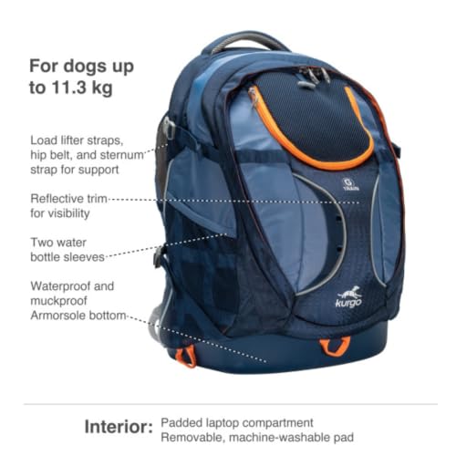 Kurgo G-Train Pet Carrier Backpack, Ink Blue - Image 4