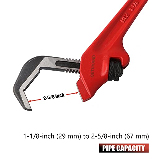 9-1/2-inch Hex Offset Wrench, Model E-110 Hex Pipe Wrench - Image 3