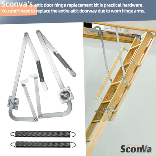 55-2 Attic Ladder Hinge Arms with Springs for Werner Attic - Image 8