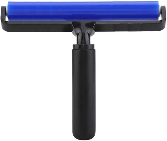 8 Inch Silicone Manual Roller Anti-Static Cleaner Tool, Under The Action of Static Electricity, Small Impurities Will be Adsorbed on The Drum 8"