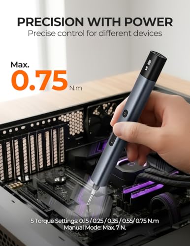 Soleilwear Electric Precision Screwdriver, 80pcs Mini | Hand Tools - Image 3