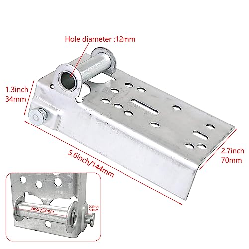 2 Pack Garage Door Bottom Lifting Brackets Without Fasteners - Image 3