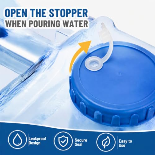 Dicunoy Camping Water Container, 2.6 Gallon Portable Water - Image 5