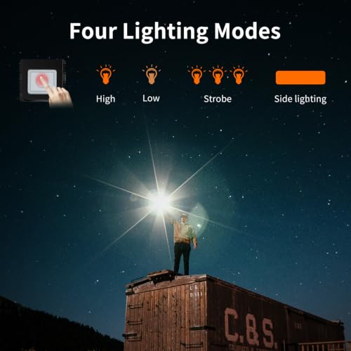 VOETIR Led Solar Flashlight, 1500 Lumens Led Solar | Travel Essentials - Image 5