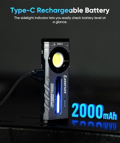 ZF8313 Rechargeable Flashlight, Magnetic EDC Flashlight - Image 4