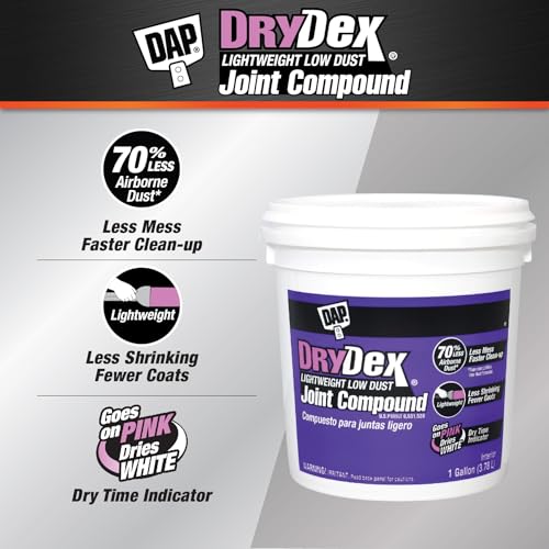 DAP DryDex Lightweight Low Dust Joint Compound, Pink/White - Image 3