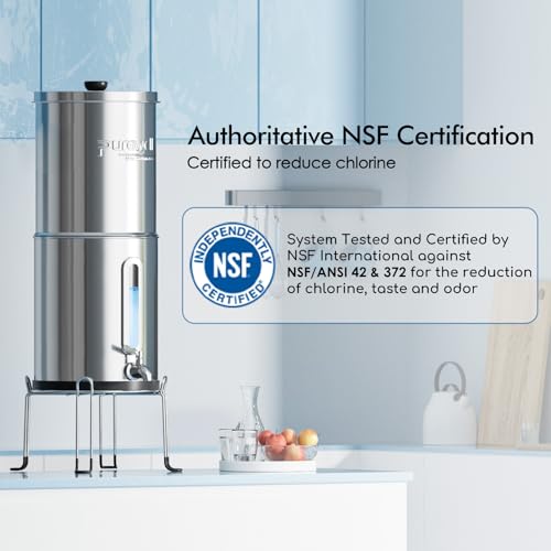 Purewell 2.25G Gravity Water Filter System with Water Level - Image 3