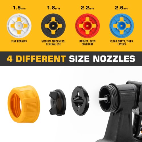 Cordless Paint Sprayer Compatible with DeWalt 20V | Home Repair - Image 7