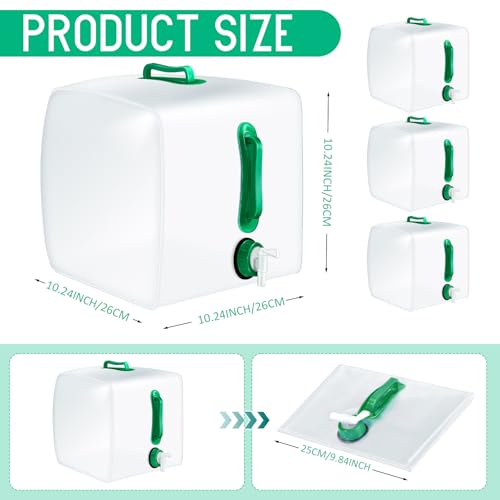 Reallnaive 3 Pcs 5.3 Gallon Collapsible Water Container - Image 3
