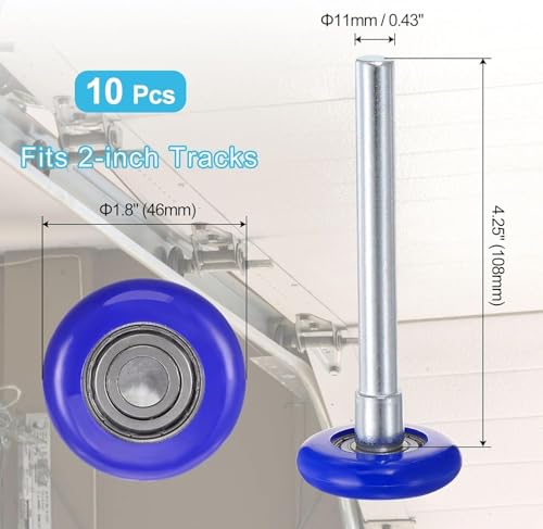 Linwnil Garage Door Rollers Hinges Set Bracket Screw Wire - Image 3