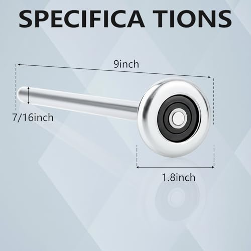 10-Pack 9" Long Stem Steel Garage Door Rollers - Commercial Grade - Image 3