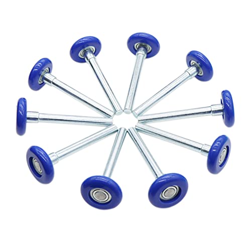 Garage Door Roller, Blue 1.8" Quiet Nylon Garage Door Wheels 4" - Image 2