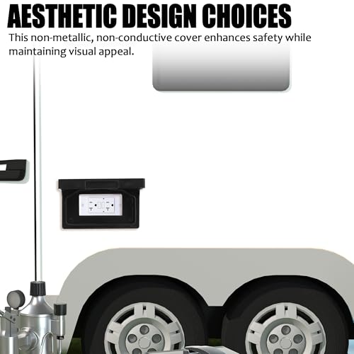 (2-Pack) RV Exterior Power Outlet Cover Plate | Home Repair - Image 7