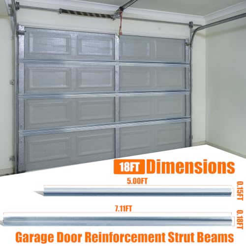 1 Set of 18FT Garage Door Strut Support Brace,18' - Image 3