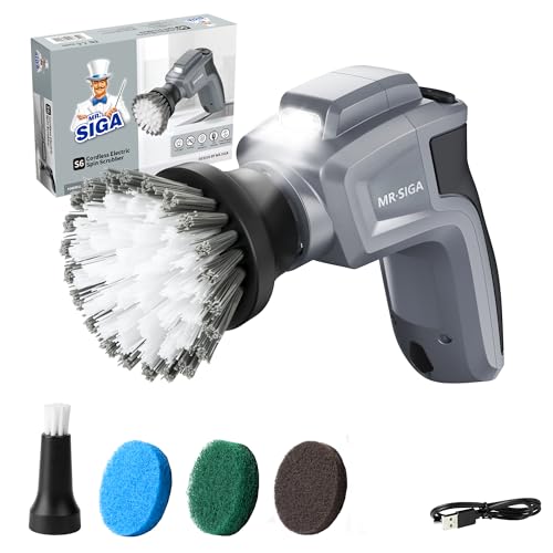 MR.SIGA Electric Spin Scrubber for Kitchen and Bathroom Cleaning - Image 2