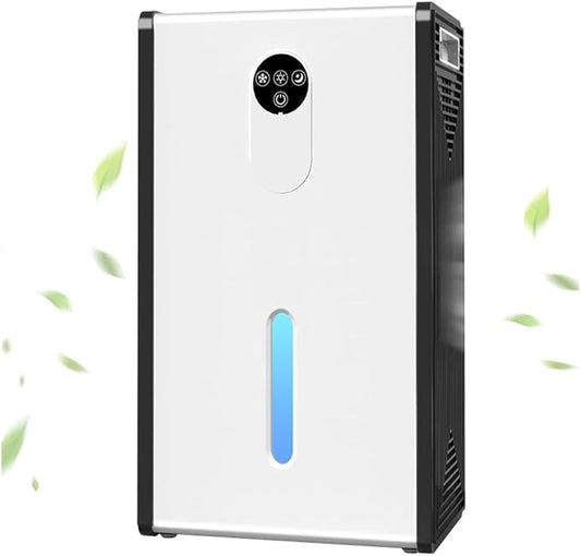 Dehumidifier for 1076 sq.ft,Quiet Portable Moisture Absorber with Auto Shut Off,Auto Defrost,72 OZ Water Tank,Drain Hose,7 Color LED Light,Sleep Mode for Basement Home Bedroom Bathroom RV