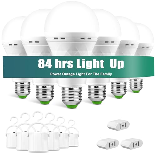 Emergency Rechargeable Light Bulb with Hook,Stay Lights Up - Image 2