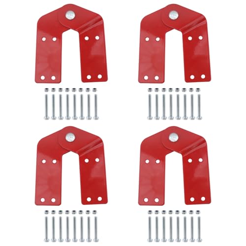 Coshar 4Pcs Attic Ladder Hinge Replacement Kit - Image 2