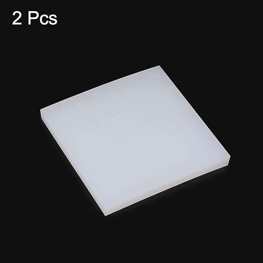 HARFINGTON 2pcs Anti Vibration Pads 2" x 2" x 0.39" Silicone Rubber Vibration Isolation Pads Damping Furniture Pads Mat Block for Washing Machine Dryer Air Conditioner Compressor Treadmill