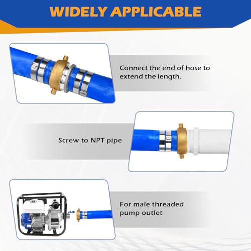2" x 100 ft Discharge Hose for Swimming Pools, Heavy Duty PVC Lay - Image 6
