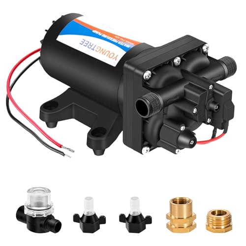 YOUNGTREE 12V RV Fresh Water Pressure Pump, 5.5GPM 70PSI - Image 2