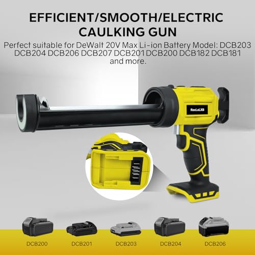 Cordless Caulk Gun for Dewalt 20V Battery, Electric | Home Repair - Image 4