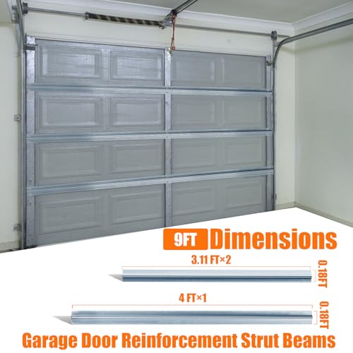 1 Set of 9FT Garage Door Strut Support Brace,9' | Tools & Home Repair - Image 3