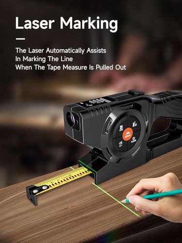 3-in-1 Digital Tape Measure, 196Ft Laser Measurement Tool - Image 4