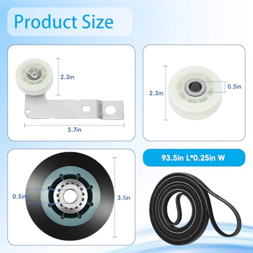 Upgraded 4392067RC Dryer Repair Kit for maytag kenmore | Home Repair - Image 3