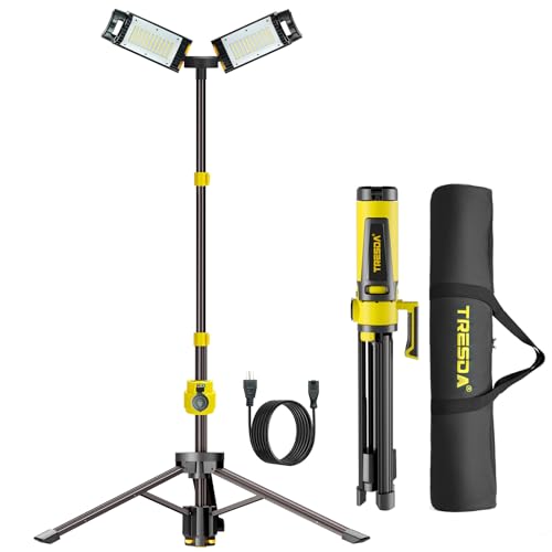 12000LM Rechargeable LED Work Light with Telescoping Tripod Stand - Image 2