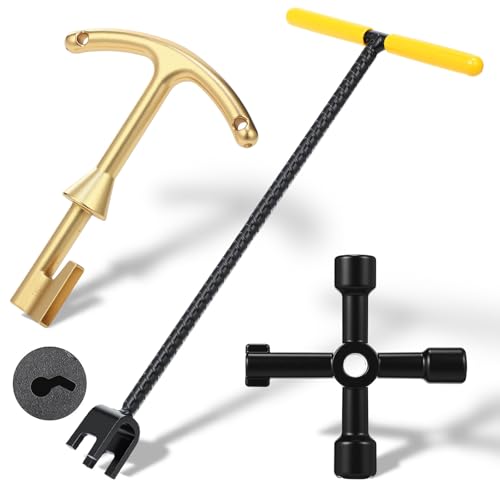 Water Meter Key 17 Inch Enforced Steel Wrench T-handle | Hand Tools - Image 2